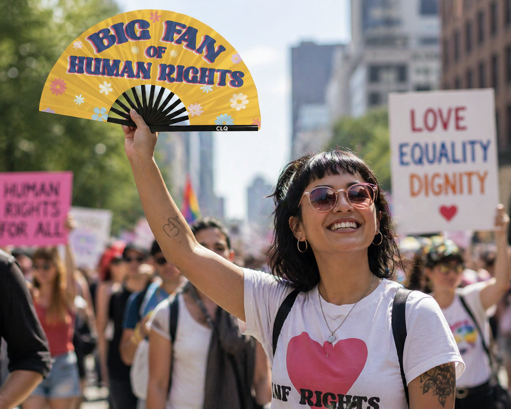 Big Fan of Human Rights Protest/ Festival Clack